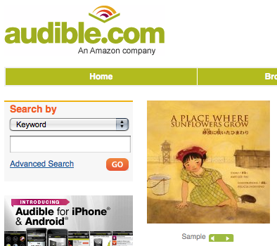 "audible.com", "A Place Where Sunflowers Grow"